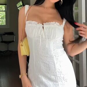 MORE TO COME Women's White Lainey Maxi Dress Size Small NEW